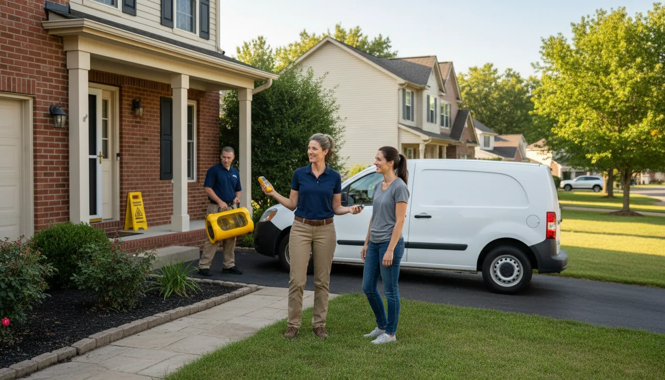 Residential water damage restoration in Sanders, AZ